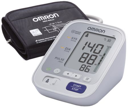 Tensiometru Omron M3 + Adaptor Priza, Alb