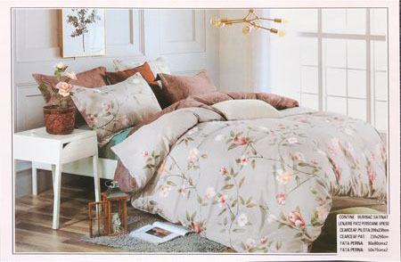 Lenjerie de Pat Pucioasa, 6 Piese, 2 Persoane