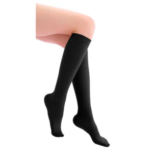 Ciorapi medicinali compresivi Alina, model pana la genunchi, culoare negru, marimea XL
