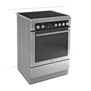Aragaz Whirlpool ACMT 6533 IX, 4 zone de gatit, Electric, Autocuratare catalitica, Grill, Clasa A, 60 cm, Inox